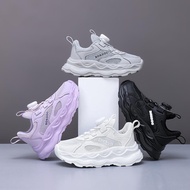 Babudou Boys Shoes 2024 New Style Summer Mesh Breathable Mesh Shoes White Lightweight Running Shoes 