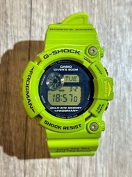 g-shock GW-200F-3 中古 二手 G-SHOCK FROGMAN gw-200f-3 GW200F Green Kermit LOVE THE SEA AND THE EARTH Limited Edition 雨蛙 太陽能 蛙人 潛水錶 青綠