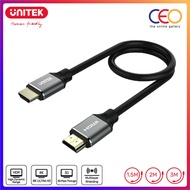 Unitek HDMI 2.1 Ultra High Speed Cable Male To Male Support 8K 60Hz PS5 4K UHD 120Hz HDR DSC v1.2 Gold Plated Connector