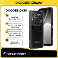 Global Version New Blackcro DOOGEE DK10 Rugged Phone 5G 6.67" 120Hz 2.5K AMOLED Display 12GB+512GB M