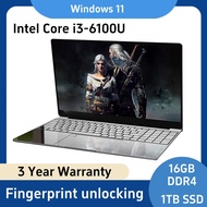 Intel Core i3 6100U Laptop Computer Windows 11  Pro 16GB RAM 2TB SSD Portable Notebook PC Office Stu