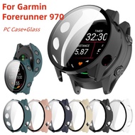 PC Case Tempered Glass For Garmin Forerunner 970 Hard Bumper Shell Fim Screen Protector Smartwatch A