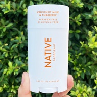 เนทีฟ ระงับกลิ่นกาย กลิ่นหอมหวานของมะพร้าวและขมิ้นชัน Deodorant Coconut Milk & Turmeric 75g (NATIVE®