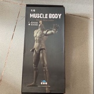 全新 COOMODEL Black Skin Color Muscle Body B3405B 1/6