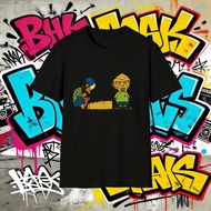 J Dilla MF Doom T-Shirt: T-shirt cetakan kartun hip-hop vintaj. Pengudaraan yang baik. Baju lengan p