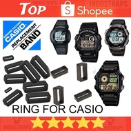 Casio watch loop ring rubber watch strap locking ring ae1200 ae-1000 w-96h F200 W-800 etc