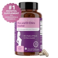 Myo-Inositol & D-Chiro Inositol Supplement for PCOS and Hormonal Balance with Ashwagandha for Women 