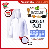 [𝟐𝟎𝟐𝟔 𝐊𝐔 𝐁𝐑𝐀𝐍𝐃] BAJU MELAYU JOHOR SEKOLAH AGAMA PUTIH NILA