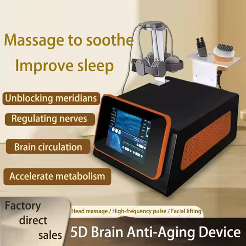 5D Brain anti-aging instrument brain massage scalp hair follicle maintenance magnetic quantum crania