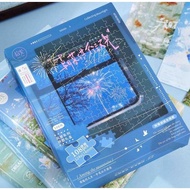 [Recommended] Shiguang Jigsaw Puzzle 108 Pieces Walnut Photo Frame Exquisite Italian Style Illustrat