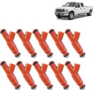 0280155917 10Pcs Fuel Injectors Fit for Ford F350 F450 F550 6.8L V10 for Lincoln Mark Navigator Town