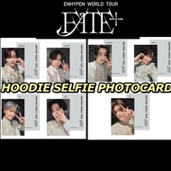 OFFICIAL INSTOCK ENHYPEN FATE + PLUS WORLD TOUR MD ZIPUP HOODIE SELFIE PHOTOCARD PC