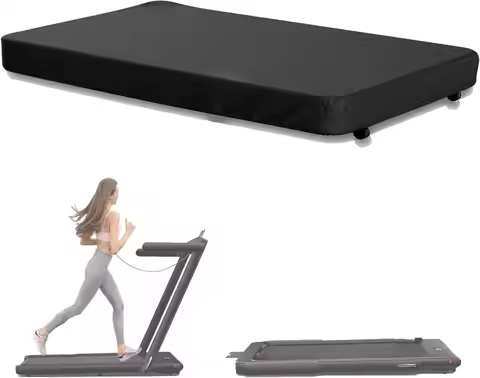 Undercounter Treadmill Cover, 2-in-1 Home Walking Mat Treadmill Dust Cover Fits Most Folding Treadmi