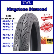 KingStone Tayar Motor Tubeless KingRacing Diamond K118 Tubeless 70/90-17 80/90-17 Universel Motorcyc