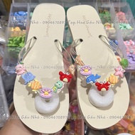 |TẶNG 14 STICKER| Dép Kẹp Xỏ Ngón Đi dã ngoại Đi Biểnđi Du Lịch Quai Trong Thời Trang Mùa Hè - Mix C