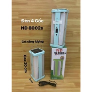 ĐÈN SẠC LED SIÊU SÁNG NĂNG LƯỢNG CHIẾU SÁNG KHẨN CẤP 4 GÓC 8002S CAO 20CM