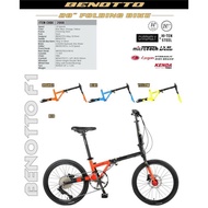 Benotto F1 20"(451) Folding Bike 10sp Hydraulic Disc Basikal Lipat