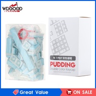WDGOOD PBT PBT PBT Pudding Keycaps คู่ Backlit โปรไฟล์121Keys ชุดปุ่มกด DIY สำหรับ