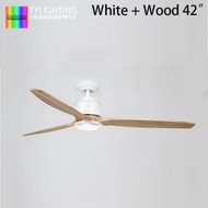 天怡燈飾 - T.Y.L 949 White (Down Rod Style)(42吋)(No Light)風扇燈 吊扇燈 LED Ceiling Fan