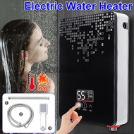SEAHOUSE 6500W 220V Mini Electric Water Heater Instant Tankless Shower Kitchen Faucet