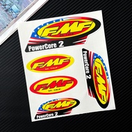 FMF POWERCORE2 High Polymer Motorcycle Exhaust Muffler Pipe Stickers Moto Scooter Racing Body Helmet