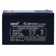 แบตเตอรี่ GB12V-9.6AH ดำ Chuphotic EWAVE