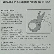 [tutuout] Hot Melt Glue Gun Stand Prevent Glue Gun Spillage Portable Stand Glue Gun Nozzle Anti-Stic