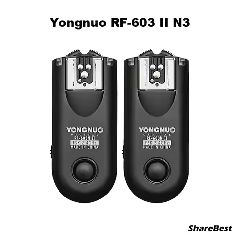 Yongnuo RF-603 II N3, RF603 II RF 603 II Flash Trigger 2 Transceivers for Nikon D600 D610 D90 D5000 