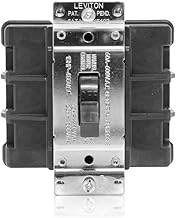 Leviton MS603-BW 60 Amp, 600 Volt, Toggle Three-Pole AC Motor Starter, Suitable as Motor Disconnect,