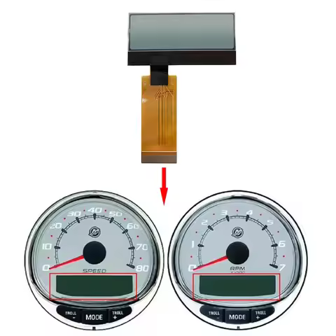 LCD Display For Mercury Smartcraft SC1000 Speedometer Tachometer Multifunction Gauge 1999--2018 Car 