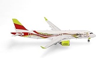 Herpa AirBaltic Airbus A220-300 50th A220, Miniature Scale 1:400, Collectable, Aeroplane Model with 