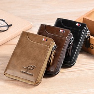 Zipper Wallet RFID Blocking Bifold Men PU Leather Wallet Dompet Kulit PU Lelaki 钱包男 0188