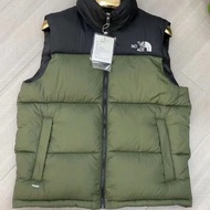 imported 2024 THE NORTH FACE American 1996 Mens Clothing Wearing Cotton-padded Jacket Waistcoat Stud