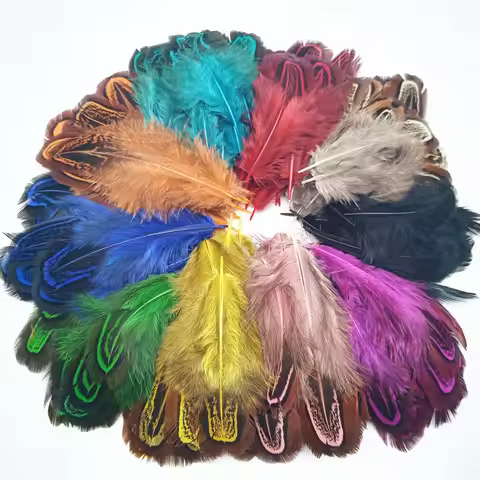100pcs/Lot Colorful Small Ringneck Pheasant Feathers for Crafts Wedding Decoration DIY Plumes Dream 