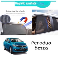 (4PCS) PERODUA BEZZA MAGNETIC SUN SHADE Sunshade BLOCK UV SUNSHADE Bezza 2016 - 2022 Magnet Sunshade
