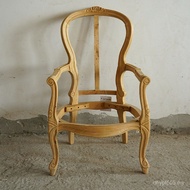 High-End Dining Chair Carving Club Oak Wholesale Handmade Flower Banquet Restaurant Hotel White Embr