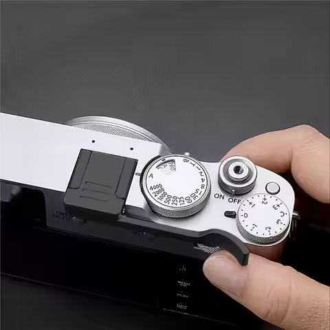 AT33 Metal Thumbs Up Hand Grip Hot Shoe Cover for Fujifilm X100VI X100V X100F X-E4 X-E3 X100 Series 