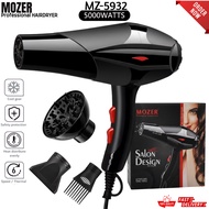 Mozer MZ-5932 Professional Hairdryer 5000W Hot Cold Wind Hair Dryer Pengering Rambut Salon Styling T