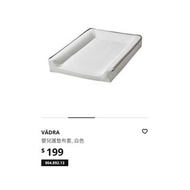 Ikea   VÄDRA 嬰兒護墊布套/白色/灰底圓點邊