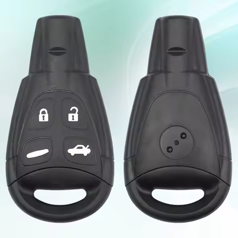Xuri Remote Control Car Key Shell Replacement Case For SAAB 9-3 95 93 95 2003-2011 Soft Rubber 4 But