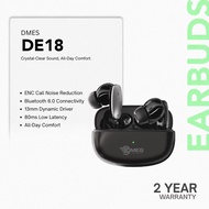 [NEW] Dmes DE18 Wireless Earbuds Bluetooth 6.0  ENC Call Noise Reduction Low Latency 6H Battery 10mm