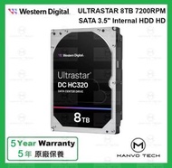 WD - ULTRASTAR 8TB 7200RPM SATA 3.5" Internal HDD 內置 硬盤