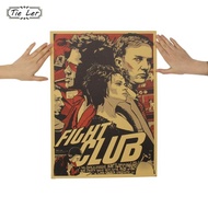 TIE LER Fight Club Kraft Paper Poster Movie Vintage Paper P