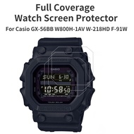3PCS For Casio GX-56BB W800H-1AV W-218HD F-91W Watch Full Coverage Screen Protector Protector Anti-B
