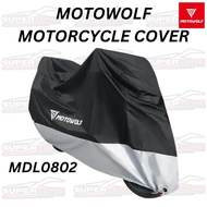 Kain Penutup Motor Motowolf MDL0802 Motorcycle Cover Waterproof  UV Resistant Dustproof & All-Weathe
