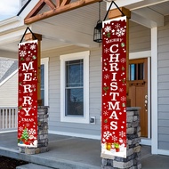 A Pair of Christmas Banners for Holidays: Suitable for Home, Party, or Garden Decoration -180cm/70.8