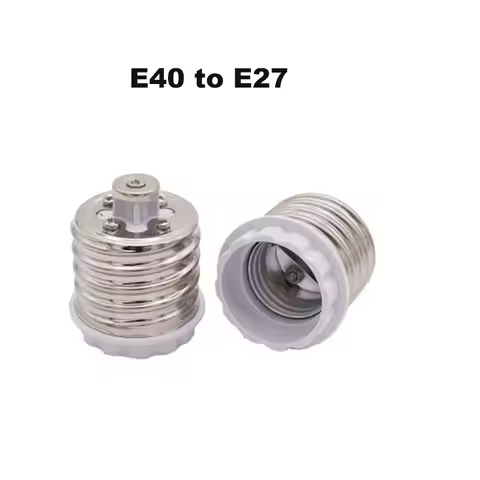 1PCS LED Power Adapter E40 To E27 Socket Lamp Base Holder Adapter Plug Extender Led Light Bulb Conve