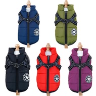 Pet Clothes Waterproof Warm Dog Cotton Coat Ski Suit Chest Back One-Piece Cotton Vest C26.04.15 Y3QS