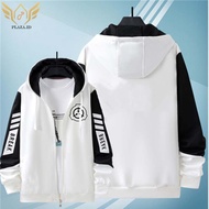 MEN'S OVERSIZED HOODIE BREAK WHITE BLACK M-6XL MEN'S JUMBO ZIPPER HOODIE