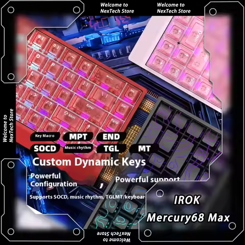 IROK Carotmas Mercury68 Max Wired Magnetic Switch Keyboards 8K RT0.001mm Low Delay Gaming Mechanical